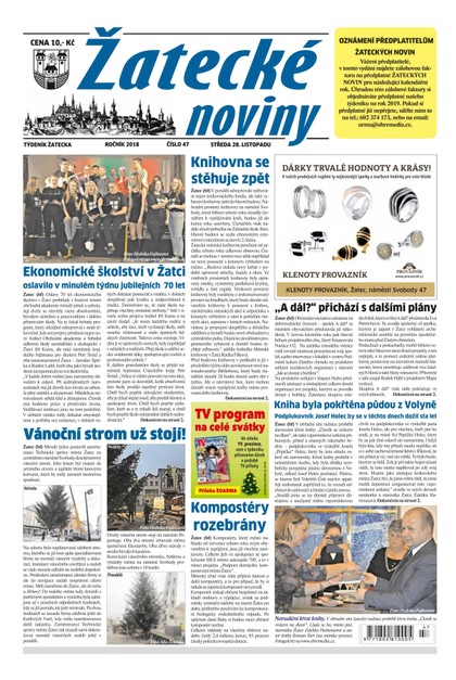 E-magazín Žatecké noviny 47/2018 - Ohře Media