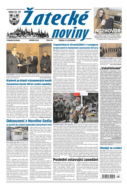 E-magazín Žatecké noviny 45/2018 - Ohře Media