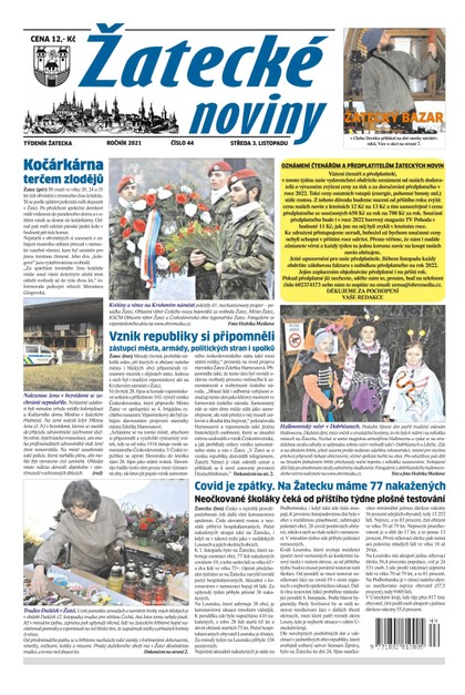 E-magazín Žatecké noviny 44/2021 - Ohře Media