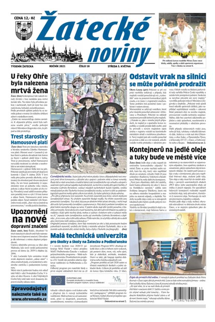 E-magazín Žatecké noviny 18/2021 - Ohře Media