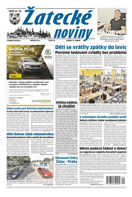 E-magazín Žatecké noviny 16/2021 - Ohře Media