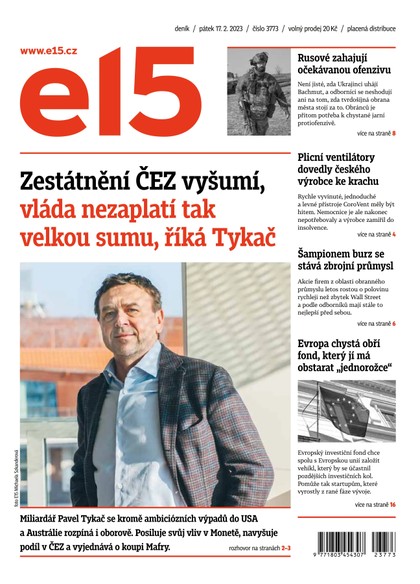 E-magazín E15 - 17.2.2023 - CZECH NEWS CENTER a. s.