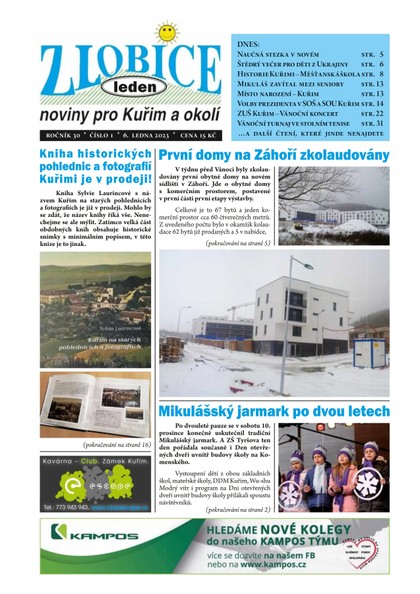 E-magazín Zlobice – noviny pro Kuřim a okolí  1/2023 - Noviny Zlobice