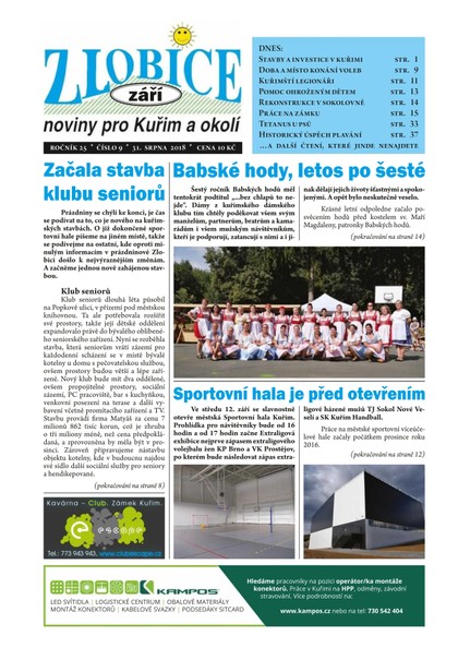 E-magazín Zlobice – noviny pro Kuřim a okolí  9/2018 - Noviny Zlobice