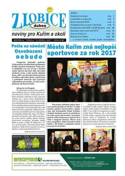 E-magazín Zlobice – noviny pro Kuřim a okolí  4/2018 - Noviny Zlobice