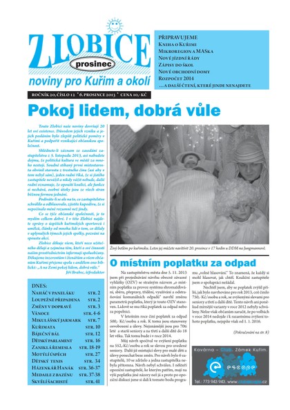 E-magazín Zlobice – noviny pro Kuřim a okolí  Zlobice - noviny pro Kuřim a okolí  12/2013 - Noviny Zlobice