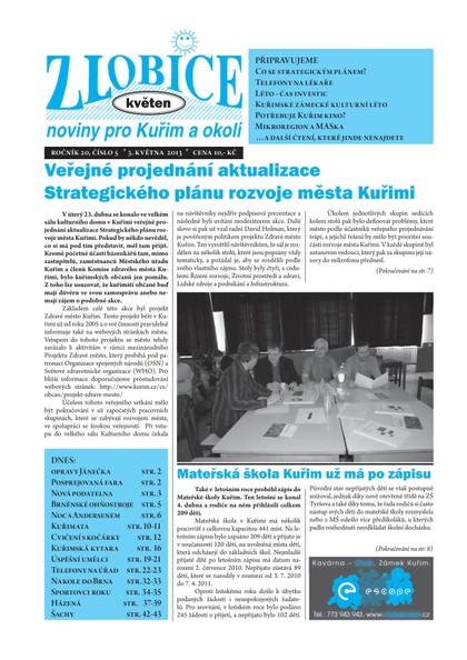 E-magazín Zlobice – noviny pro Kuřim a okolí  Zlobice - noviny pro Kuřim a okolí 5/2013 - Noviny Zlobice