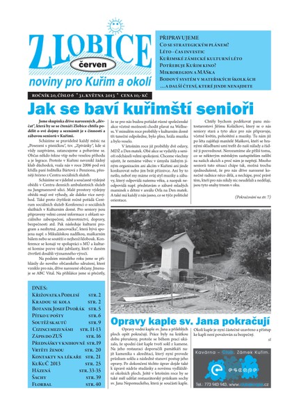 E-magazín Zlobice – noviny pro Kuřim a okolí  Zlobice - noviny pro Kuřim a okolí 6/2013 - Noviny Zlobice