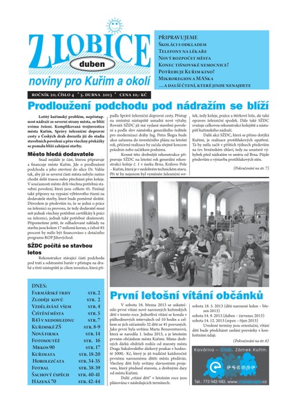 E-magazín Zlobice – noviny pro Kuřim a okolí  Zlobice - noviny pro Kuřim a okolí 4/2013 - Noviny Zlobice