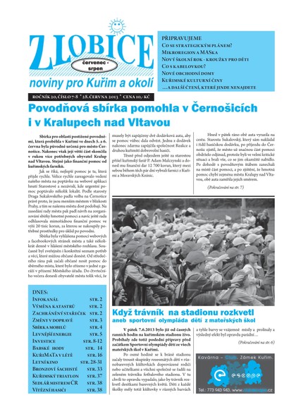 E-magazín Zlobice – noviny pro Kuřim a okolí  Zlobice - noviny pro Kuřim a okolí 7-8/2013 - Noviny Zlobice