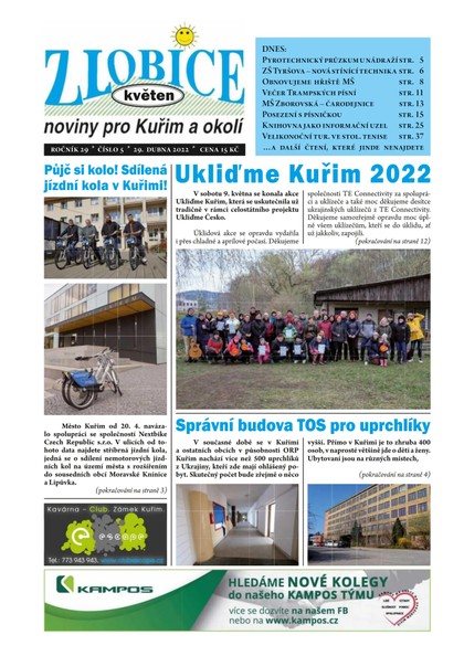 E-magazín Zlobice – noviny pro Kuřim a okolí  5/2022 - Noviny Zlobice