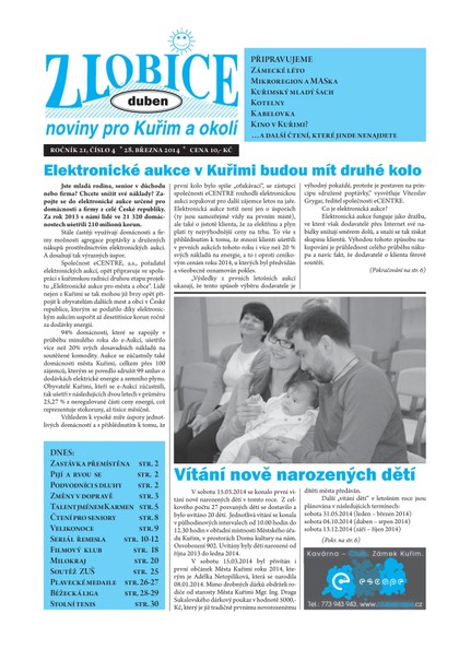 E-magazín Zlobice – noviny pro Kuřim a okolí  Zlobice - noviny pro Kuřim a okolí 5/2014 - Noviny Zlobice