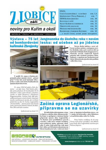 E-magazín Zlobice – noviny pro Kuřim a okolí  9/2019 - Noviny Zlobice