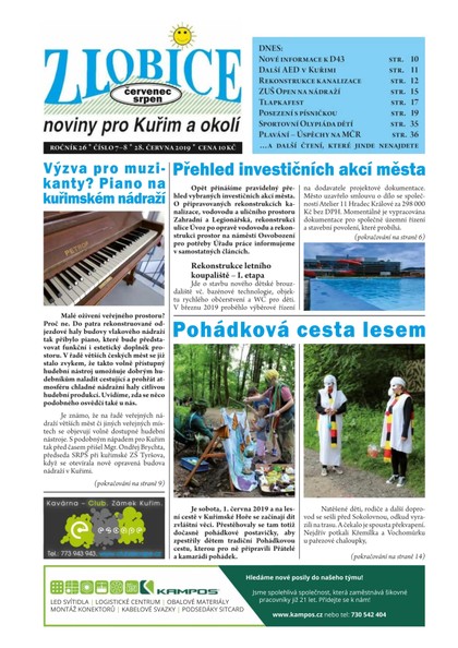 E-magazín Zlobice – noviny pro Kuřim a okolí  7-8/2019 - Noviny Zlobice