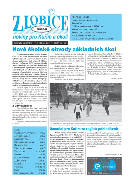 E-magazín Zlobice – noviny pro Kuřim a okolí  1/2015 - Noviny Zlobice