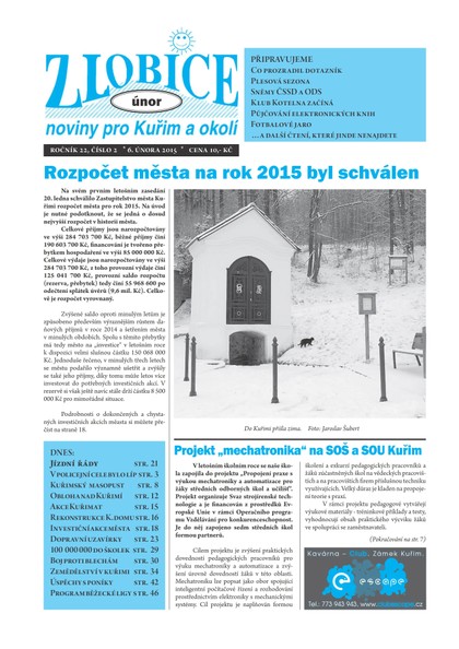 E-magazín Zlobice – noviny pro Kuřim a okolí  2/2015 - Noviny Zlobice