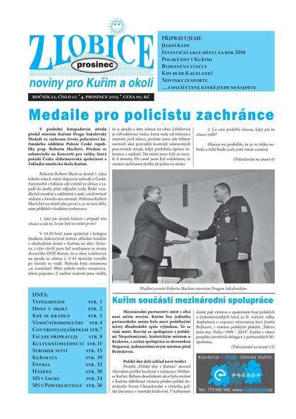 E-magazín Zlobice – noviny pro Kuřim a okolí  12/2015 - Noviny Zlobice