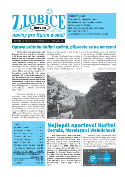 E-magazín Zlobice – noviny pro Kuřim a okolí  6/2015 - Noviny Zlobice