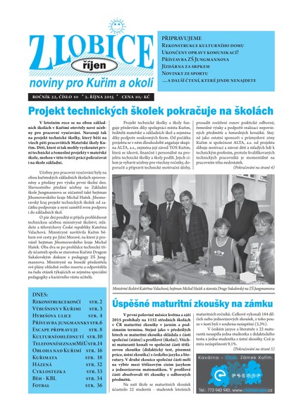 E-magazín Zlobice – noviny pro Kuřim a okolí  10/2015 - Noviny Zlobice