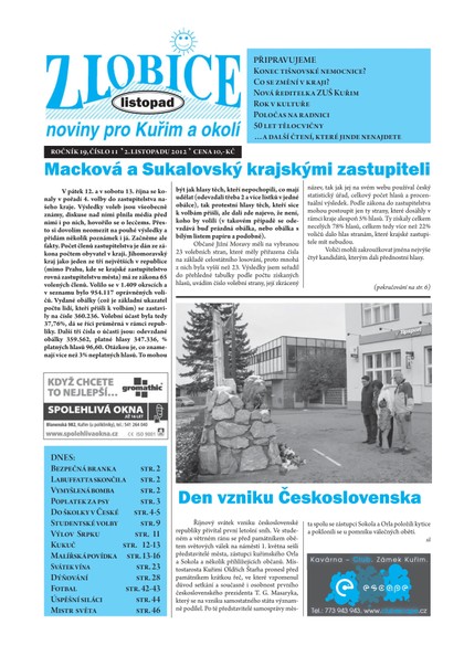 E-magazín Zlobice – noviny pro Kuřim a okolí  11/2012 - Noviny Zlobice