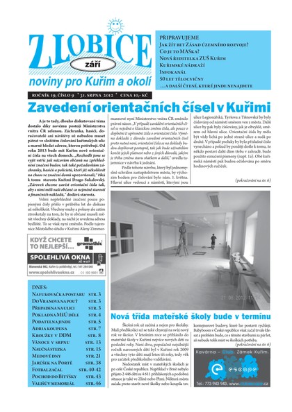 E-magazín Zlobice – noviny pro Kuřim a okolí  Zlobice - noviny pro Kuřim a okolí 9/2012 - Noviny Zlobice