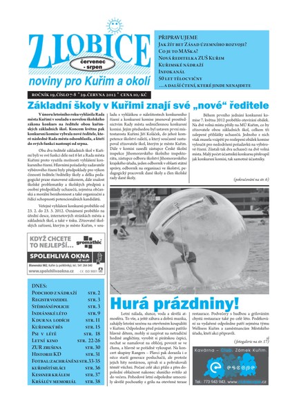 E-magazín Zlobice – noviny pro Kuřim a okolí  Zlobice - noviny pro Kuřim a okolí 7-8/2012 - Noviny Zlobice