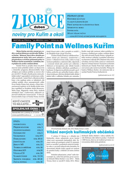 E-magazín Zlobice – noviny pro Kuřim a okolí  Zlobice - noviny pro Kuřim a okolí 4/2012 - Noviny Zlobice