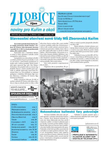 E-magazín Zlobice – noviny pro Kuřim a okolí  Zlobice - noviny pro Kuřim a okolí 10/2012 - Noviny Zlobice