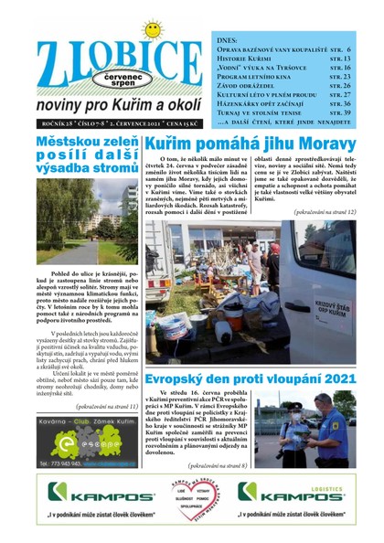 E-magazín Zlobice – noviny pro Kuřim a okolí  7-8/2021 - Noviny Zlobice