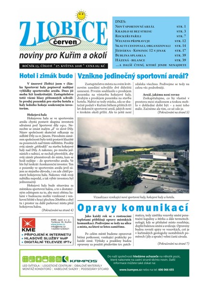 E-magazín Zlobice – noviny pro Kuřim a okolí  6/2016 - Noviny Zlobice