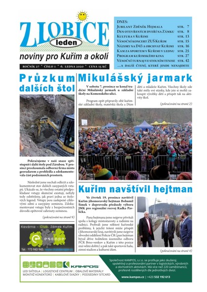 E-magazín Zlobice – noviny pro Kuřim a okolí  1/2020 - Noviny Zlobice