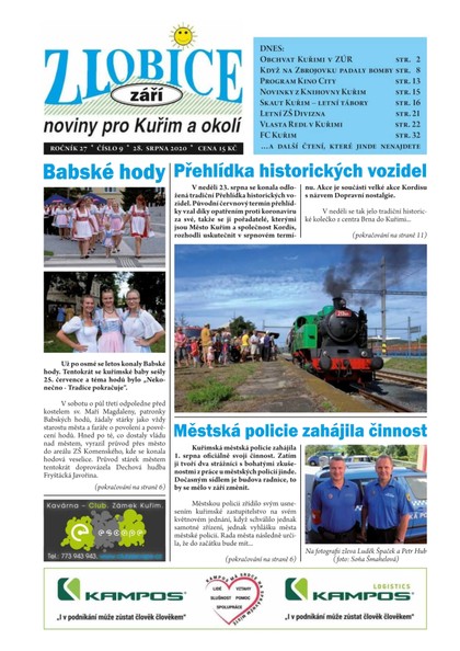 E-magazín Zlobice – noviny pro Kuřim a okolí  9/2020 - Noviny Zlobice