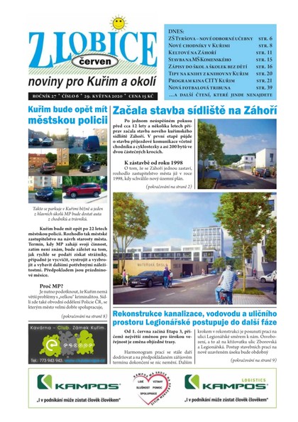 E-magazín Zlobice – noviny pro Kuřim a okolí  6/2020 - Noviny Zlobice