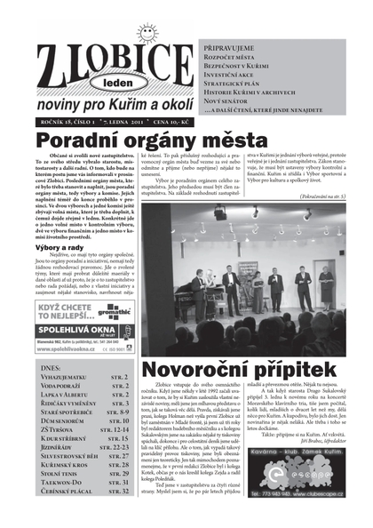 E-magazín Zlobice – noviny pro Kuřim a okolí  01/2011 - Noviny Zlobice