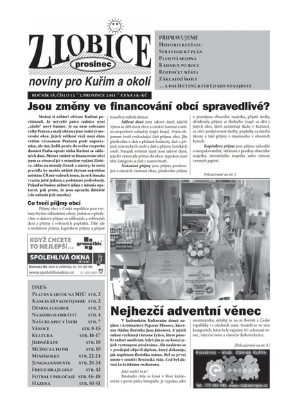 E-magazín Zlobice – noviny pro Kuřim a okolí  12/2011 - Noviny Zlobice