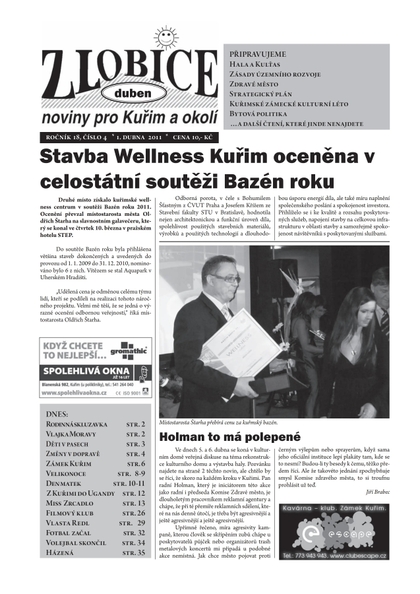 E-magazín Zlobice – noviny pro Kuřim a okolí  04/2011 - Noviny Zlobice