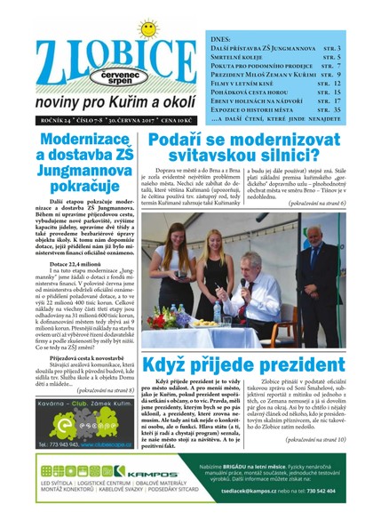 E-magazín Zlobice – noviny pro Kuřim a okolí  7-8/2017 - Noviny Zlobice