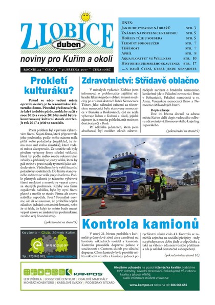 E-magazín Zlobice – noviny pro Kuřim a okolí  4/2017 - Noviny Zlobice