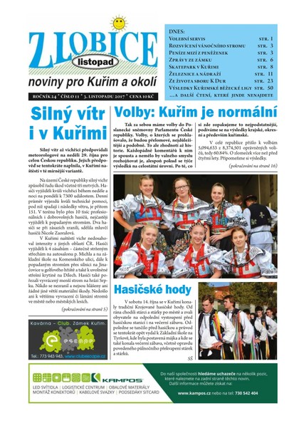 E-magazín Zlobice – noviny pro Kuřim a okolí  11/2017 - Noviny Zlobice