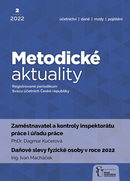 E-magazín Metodické aktuality Svazu účetních 2/2022 - Svaz účetních České republiky, z. s.