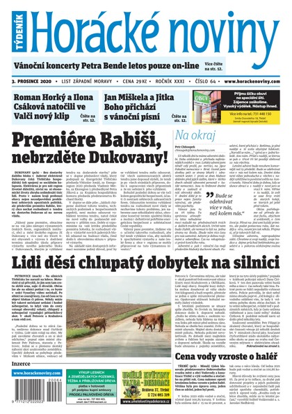 E-magazín Horácké Noviny Čtvrtek 3.12.2020 č. 064 - Horácké noviny