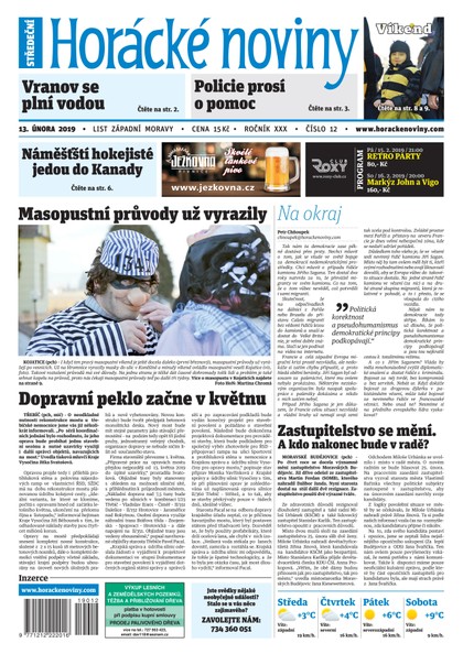 E-magazín Horácké Noviny Středa 13.1.2019 č. 012 - Horácké noviny