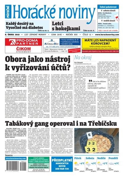 E-magazín Horácké Noviny Pátek 8.2.2019 č. 011 - Horácké noviny