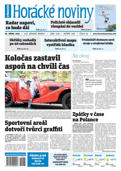 E-magazín Horácké Noviny Středa 28.8.2019 č. 064 - Horácké noviny