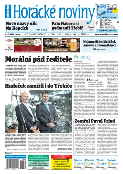 E-magazín Horácké Noviny Středa 5.6.2019 č. 041 - Horácké noviny