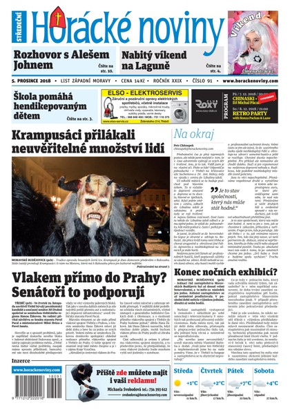 E-magazín Horácké Noviny Středa 5.12.2018 č. 091 - Horácké noviny