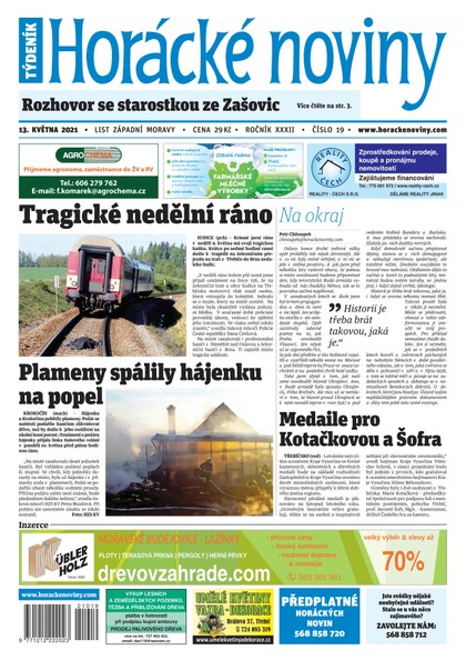 E-magazín Horácké Noviny Čtvrtek 13.5.2021 č. 019 - Horácké noviny