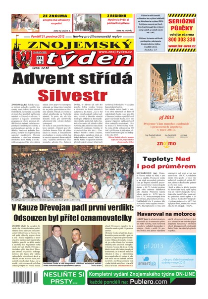 E-magazín Znojemský týden Znojemský týden 01 - 2013 - Znojemský týden