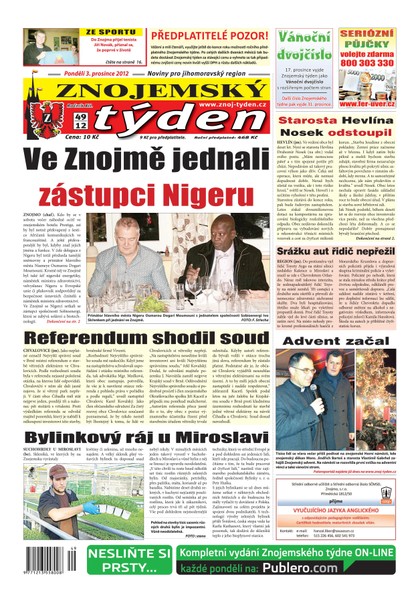 E-magazín Znojemský týden Znojemský týden 49 - 2012 - Znojemský týden