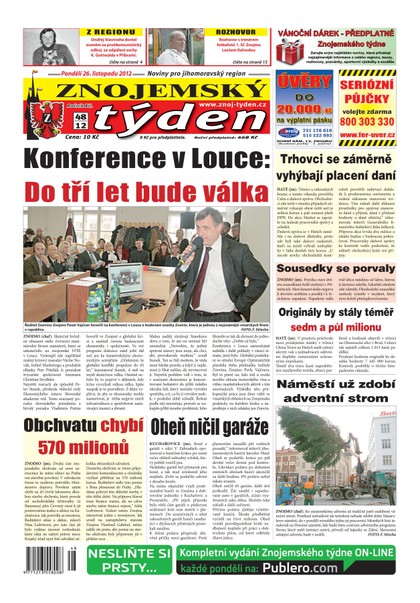 E-magazín Znojemský týden Znojemský týden 48 - 2012 - Znojemský týden